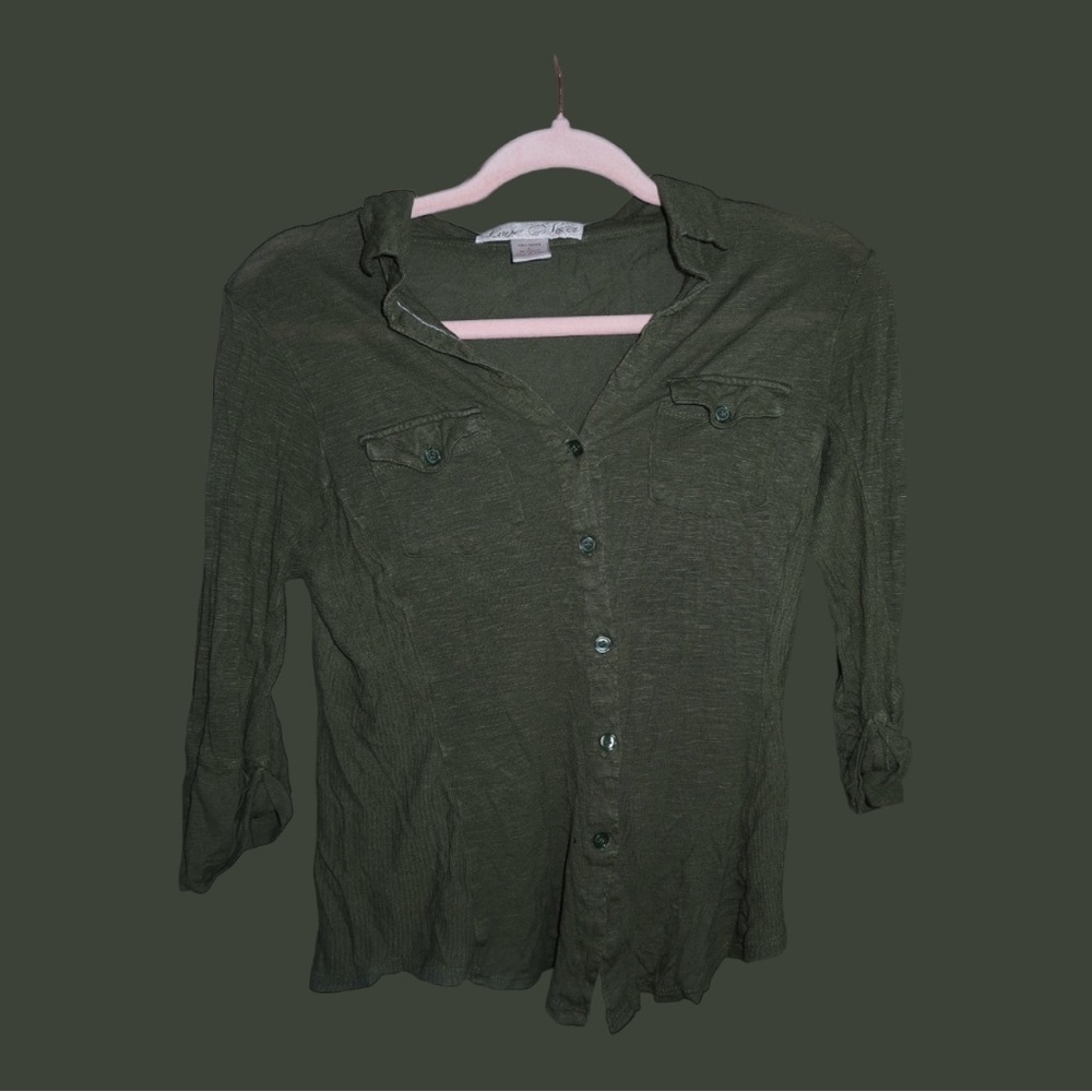 Love Notes Long Sleeve Button Down Shirt